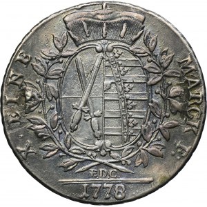 Germany, Kingdom of Saxony, Friedrich Augustus III, Thaler Dresden 1778 EDC