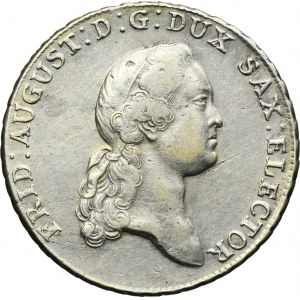 Germany, Kingdom of Saxony, Friedrich Augustus III, Thaler Dresden 1773 EDC