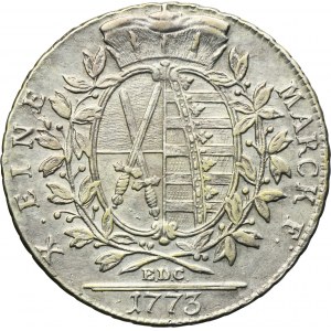 Germany, Kingdom of Saxony, Friedrich Augustus III, Thaler Dresden 1773 EDC