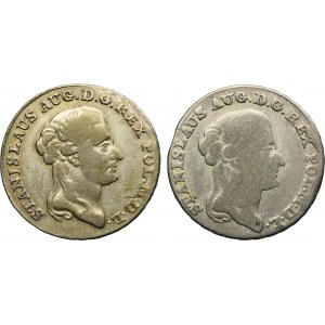 Lot, Poniatowski, 8 Groschen 1792 and 1794 MV (2 pcs.)