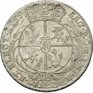 Augustus III of Poland, 18 Groschen Leipzig 1755 EC