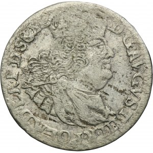 Augustus III of Poland, 6 Groschen Danzig 1763 REOE - date not separated by letter E
