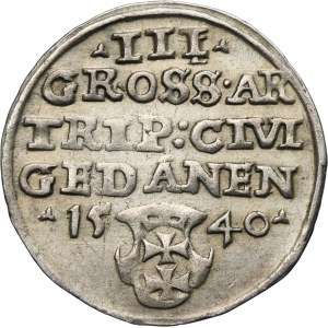 Sigismund I the Old, 3 Groschen Danzig 1540 - PRV