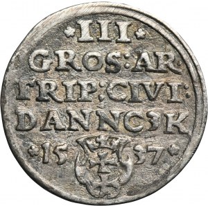 Sigismund I the Old, 3 Groschen Danzig 1537