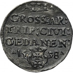 Sigismund I the Old, 3 Groschen Danzig 1538 - PRVSS