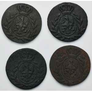 Lot, Grand Duchy of Posen, 1 groschen 1816 (4 pcs.)