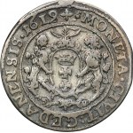 Sigismund III Vasa, 1/4 Thaler Danzig 1619 SB - RARE, countershaft 1618