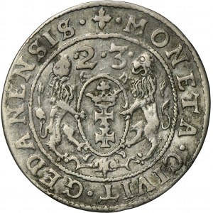 Sigismund III Vasa, 1/4 Thaler Danzig 1623 - PRV•