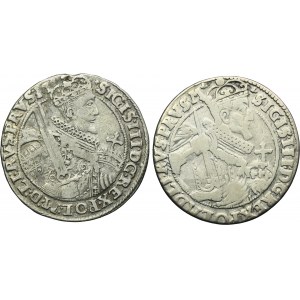 Lot, Sigismund III Vasa, 1/4 Thaler Bromberg 1621 and 1624 (2 pcs.)
