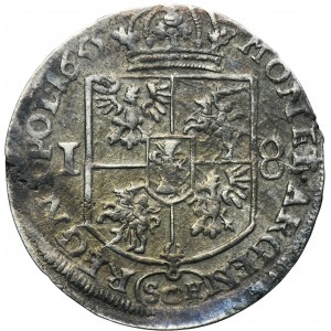 John II Casimir, 1/4 Thaler Krakau 1655 SCH