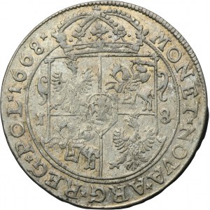 John II Casimir, 1/4 Thaler Bromberg 1668 TLB