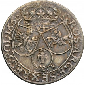 Jan II Kazimierz, Szóstak Kraków 1660 TLB