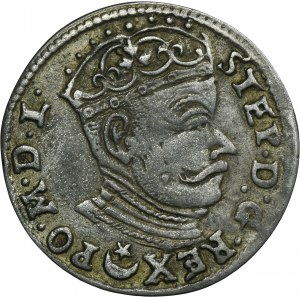 Stephen Bathory, 3 Groschen Vilnius 1582 - L/LIT