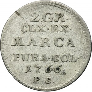 Poniatowski, 2 Groschen Warsaw 1766 FS