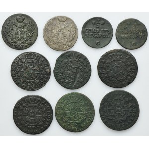 Lot, Poniatowski and Kingdom of Poland, 1/2 Groschen, Groschen and 10 Groschen (10 pcs.)