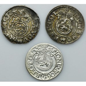 Lot, Sigismund III Vasa, 3 Polker Bromberg 1614 and 1620 (3 pcs.)