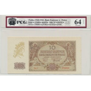 10 złotych 1940 - J - PCG 64 NET