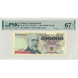500.000 złotych 1993 - L - PMG 67 EPQ