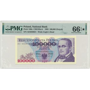 100.000 złotych 1993 - AE - PMG 66 EPQ ★