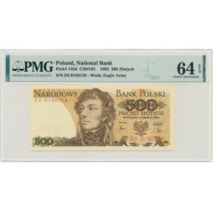 500 Or 1982 - DU - PMG 64 EPQ