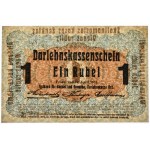 Posen, 1 Ruble 1916 - short clause (P3c) - PMG 55