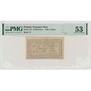 4 złote 1794 (1)(T) - PMG 53