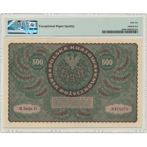 500 marek 1919 - II Serja D - PMG 66 EPQ