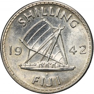 Fiji, George VI, 1 Shilling San Francisco 1942 S