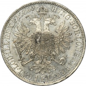 Austria, Franz Joseph I, 1 Floren Wien 1860 A
