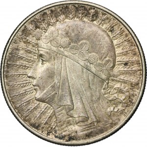 Głowa Kobiety, 10 złotych Londyn 1932