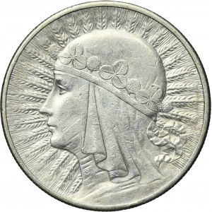 Głowa Kobiety, 10 złotych Londyn 1932