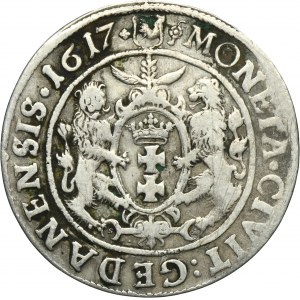 Sigismund III Vasa, 1/4 Thaler Danzig 1617 - PRVS:+ - RARE