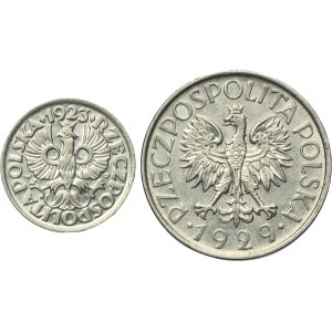Zestaw, II RP, 10 groszy i 1 złoty (2 szt.) - ŁADNE
