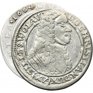 Silesia, Duchy of Liegnitz-Brieg-Wohlau, Christian, 15 Kreuzer Brieg 1664 - UNLISTED
