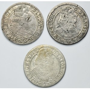 Lot, Silesia, Duchy of Liegnitz-Brieg-Wohlau, 15 Kreuzer Brieg (3 pcs.)