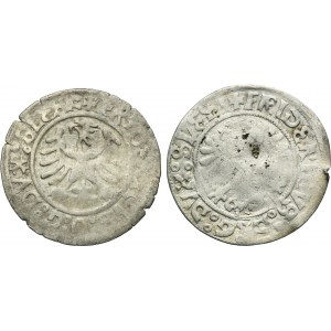 Lot, Silesia, Duchy of Liegnitz-Brieg-Wohlau, Friedrich II, Grochen Liegnitz (2 pcs.)