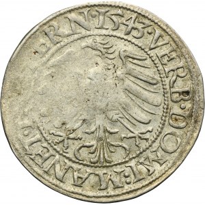 Silesia, Duchy of Liegnitz-Brieg-Wohlau, Friedrich II, Groschen Liegnitz 1543