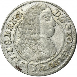 Silesia, Duchy of Liegnitz-Brieg-Wohlau, Georg III, 3 Kreuzer Brieg 1661 EW