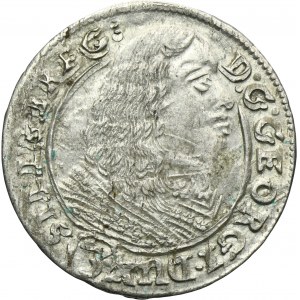 Silesia, Duchy of Liegnitz-Brieg-Wohlau, Georg III, 3 Kreuzer Brieg 1661 EW - UNLISTED