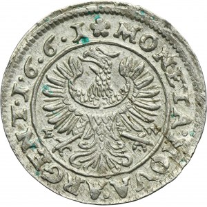 Silesia, Duchy of Liegnitz-Brieg-Wohlau, Georg III, 3 Kreuzer Brieg 1661 EW - UNLISTED