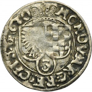 Silesia, Duchy of Liegnitz-Brieg-Wohlau, Johann Christian and Georg Rudolph, 3 Kreuzer Reichenstein 1620 HR