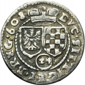 Silesia, Duchy of Liegnitz-Brieg-Wohlau, Johann Chrystian and Gerorg Rudolf, 3 Kreuzer Reichenstein 1608