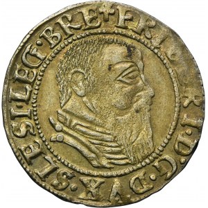 Silesia, Duchy of Liegnitz-Brieg-Wohlau, Friedrich II, Groschen Leignitz 1544 - RARE