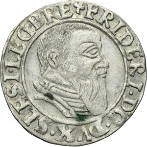 Silesia, Duchy of Liegnitz-Brieg-Wohlau, Friedrich II, Groschen Leignitz 1544 - RARE