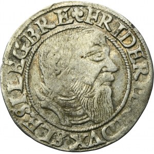 Silesia, Duchy of Liegnitz-Brieg-Wohlau, Friedrich II, Groschen Leignitz 1545 - RARE