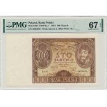 100 złotych 1934 - Ser.AV. - znw. +X+ - PMG 67 EPQ
