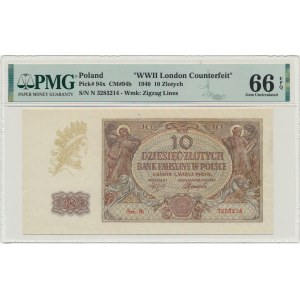 10 złotych 1940 - N. - PMG 66 EPQ