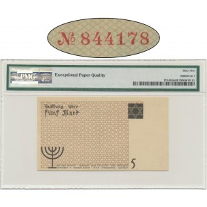 5 Mark 1940 - PMG 65 EPQ - red serial number