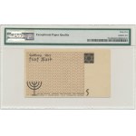 5 Mark 1940 - PMG 65 EPQ - red serial number