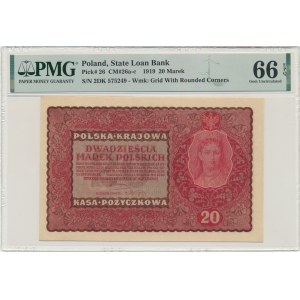 20 marek 1919 - II Serja DK - PMG 66 EPQ